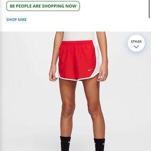 Nike Girls' Dry Tempo Shorts